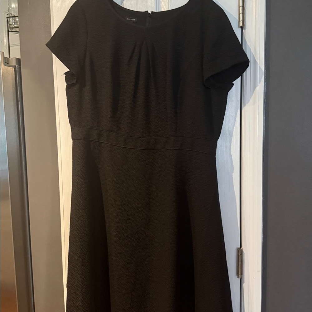 Talbots Classic Black Midi Dress